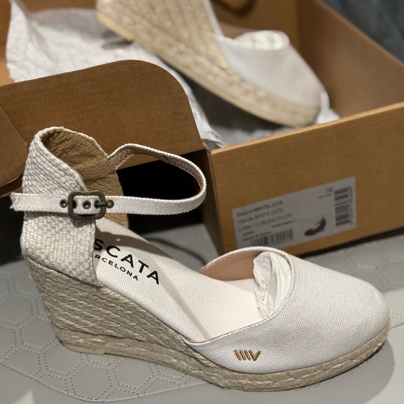 Viscata Barcelona - Satuna Limited Edition Canvas Espadrille Wedges - Picture 4 of 8